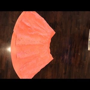 Justice orange skirt size 16